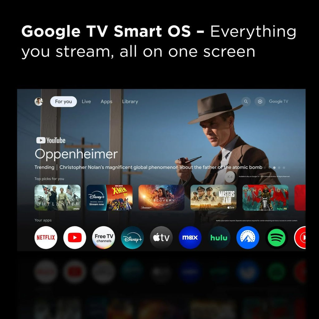 TCL Smart TV 55 inch 2025 55Q5K Google TV QLED 4K Google Assistant | Hands Free Voice Control | Alexa | VisionHDR10+| AiPQ | Micro Dimming | NITS350 | Panel 60 Hz (Renewed)