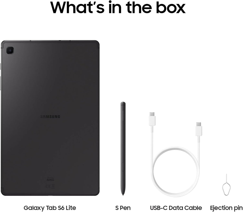 Samsung Galaxy Tab S6 Lite (2024) 10.4' 64GB WiFi Android Student Tablet, S Pen for Note-Taking, Gaming Ready, Long Battery Life, Expandable Storage, US Version, Oxford Gray, Amazon Exclusive
