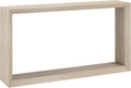Henn&Hart 55' Wooden Rectangular Console Table Entryway Table, Sofa Table with Wooden Shelf for Entryway, Living Room, Couch, Hallway, or Office, Beech White
