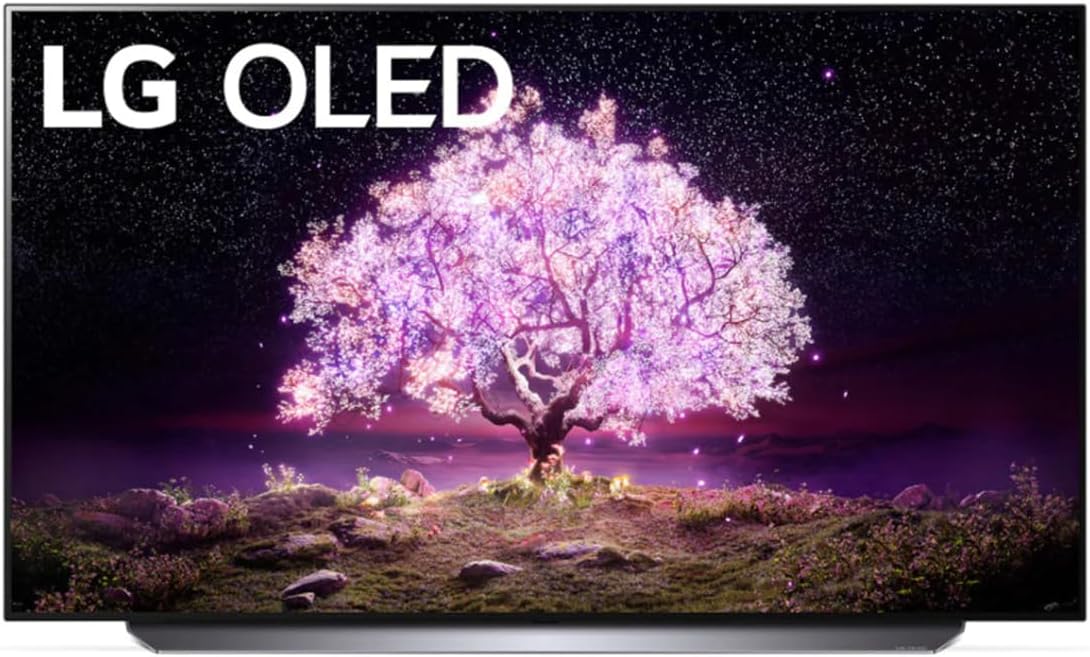 LG OLED C1 Series 48' Alexa Built-in 4k Smart TV (3840 x 2160), 120Hz Refresh Rate, AI-Powered 4K, Dolby Cinema, WiSA Ready, Gaming Mode (OLED48C1PUB, 2021)