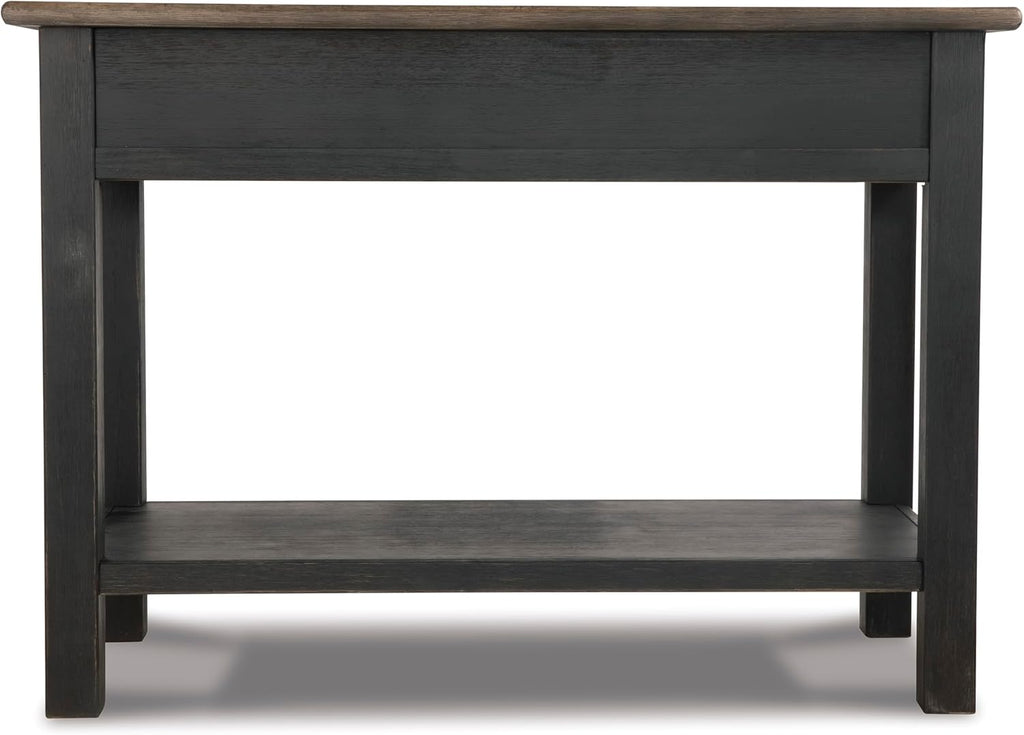 Signature Design by Ashley Tyler Creek Modern Farmhouse Sofa Table, Brown & Black