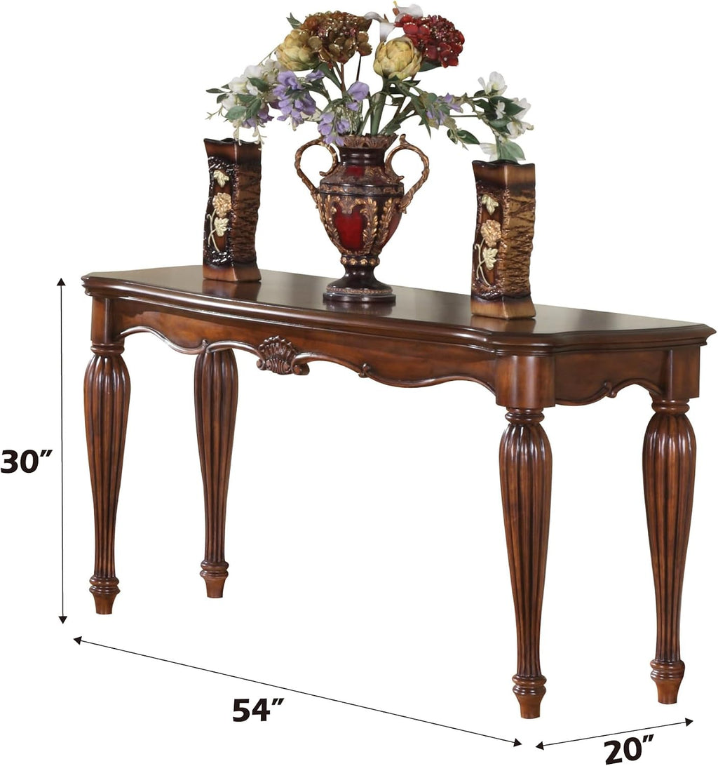 Acme Dreena Rectangular Wooden Sofa Table in Cherry