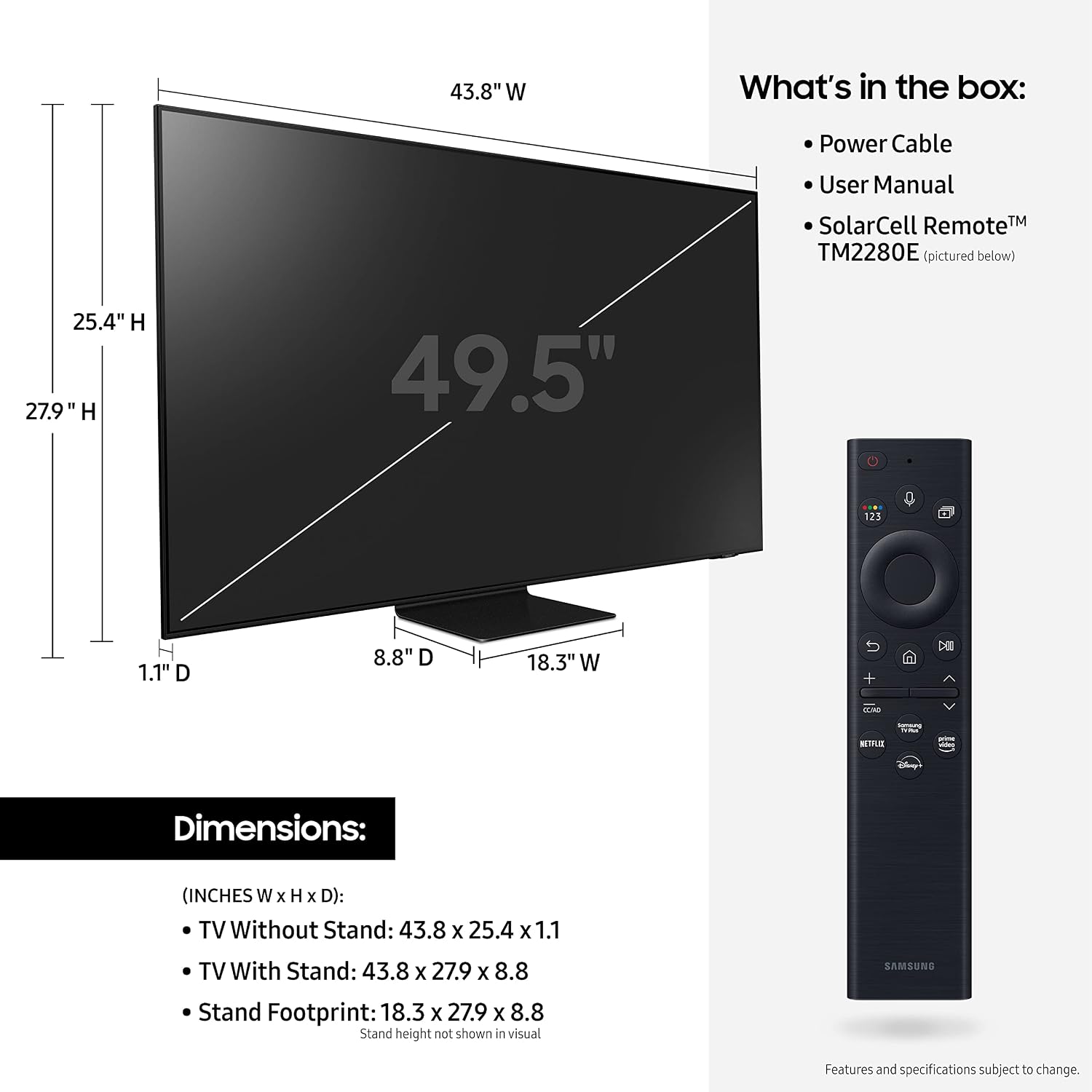 SAMSUNG 50-Inch Class Neo QLED 4K QN90B Series Mini LED Quantum HDR 32x, Dolby Atmos, Object Tracking Sound+, Anti-Glare, Ultra Viewing Angle, Smart TV with Alexa Built-In (QN50QN90BAFXZA, 2022 Model)