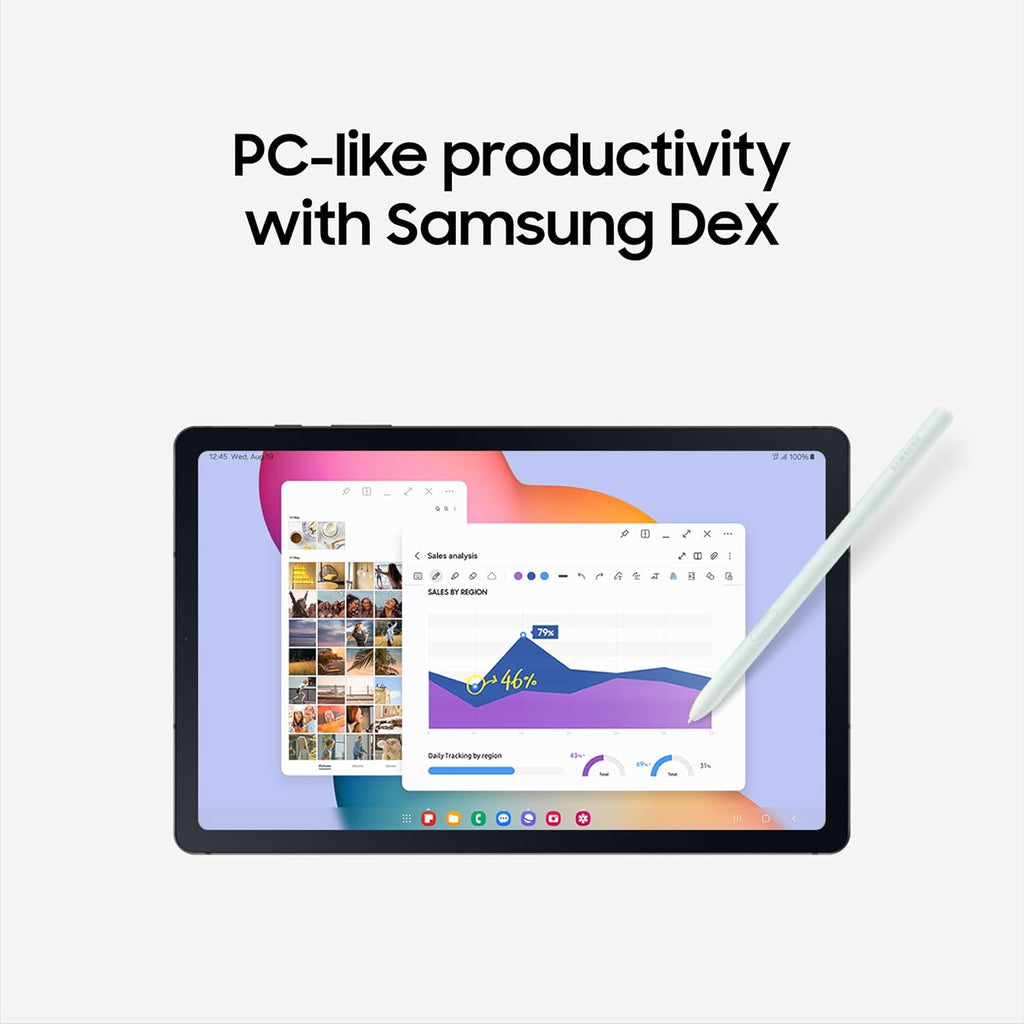 Samsung Galaxy Tab S6 Lite (2024) 10.4' 64GB WiFi Android Student Tablet, S Pen for Note-Taking, Gaming Ready, Long Battery Life, Expandable Storage, US Version, Oxford Gray, Amazon Exclusive