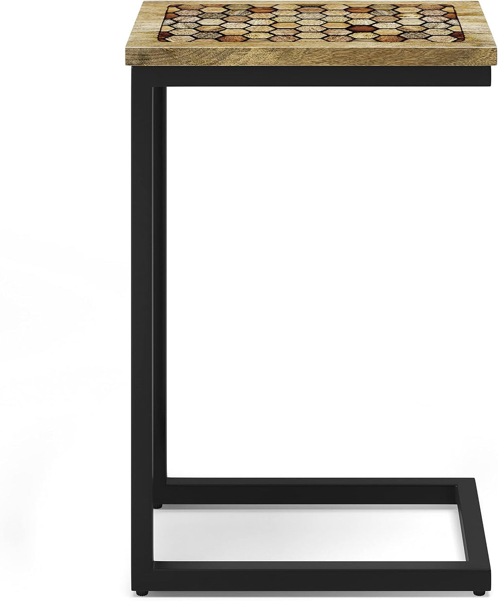 SIMPLIHOME Davisville SOLID MANGO WOOD 11 inch Wide Rectangle Boho C Side Table in Natural, Fully Assembled for the Living Room and Bedroom