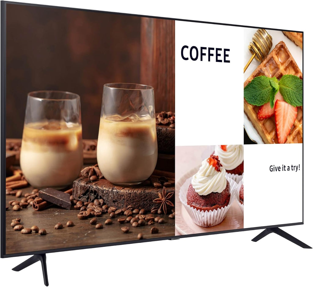 SAMSUNG 85-Inch Class Crystal UHD 4K BEC-H Series HDR Pro TV w/ 3D Surround Sound, PurColor, Contrast Enhancer, Use for Digital Signage Displays, Commercial TV, Alexa Built-In (LH85BECHLG, 2023 Model)