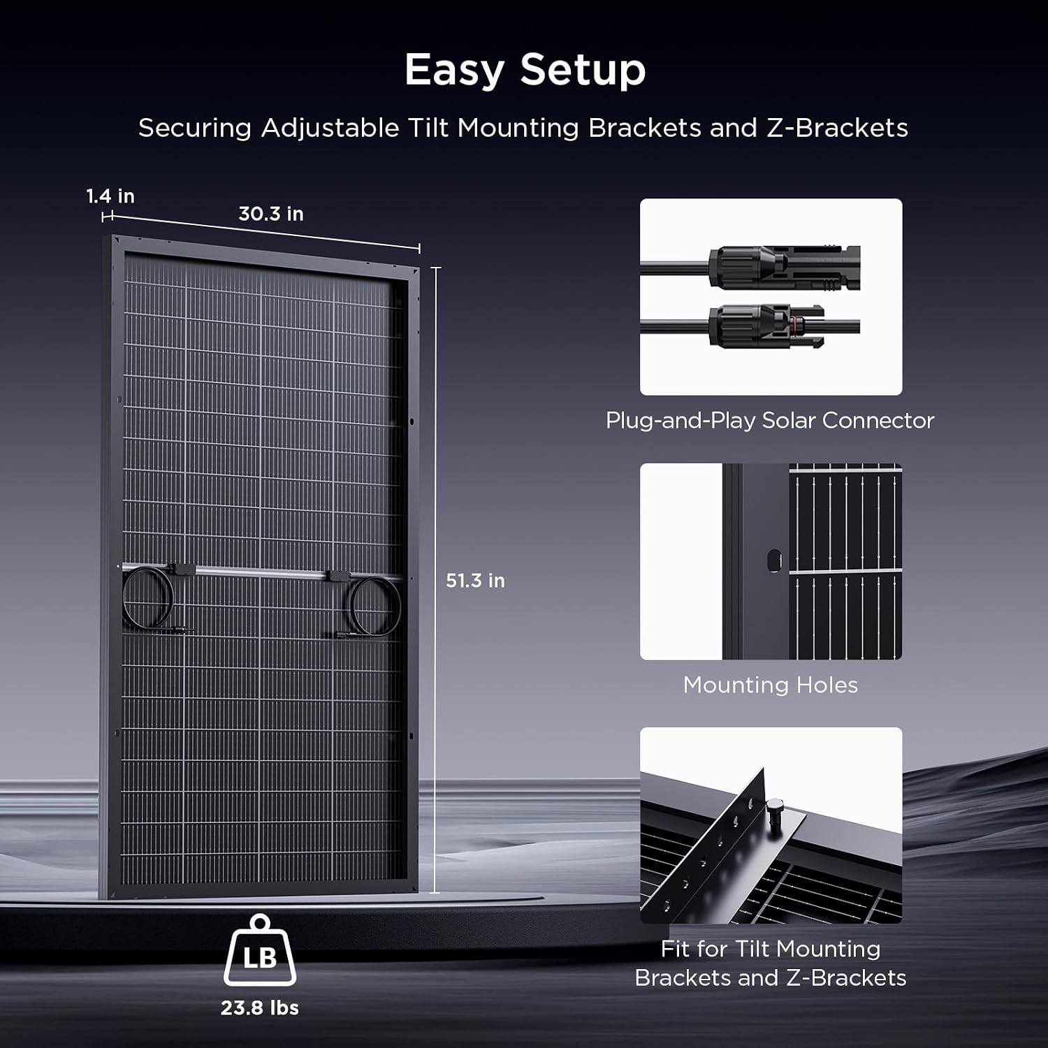 N-Type 16BB 200W Bifacial Solar Panel, 200 Watt Solar Panel for 12V Battery Systems, 25% High Efficiency, Dual-Module Parallel Anti-Shade Design, for RV Van Marine Home Rooftop Off-Grid
