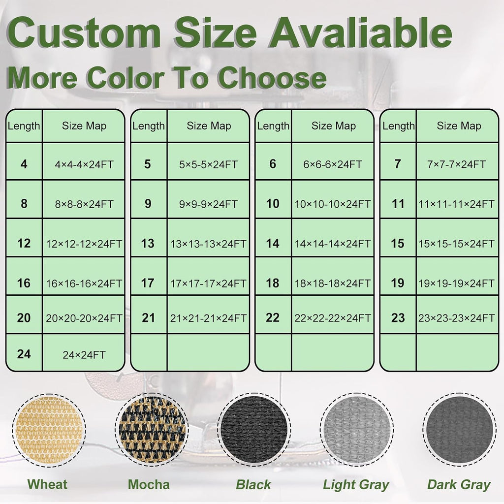 Artpuch Outdoor Pergola Shade Cover 14x20 FT Sun Shade Cloth with Grommets Light Grey Commercial Grade Patio Privacy Screen Shade Canopy (Customized Available) GN09