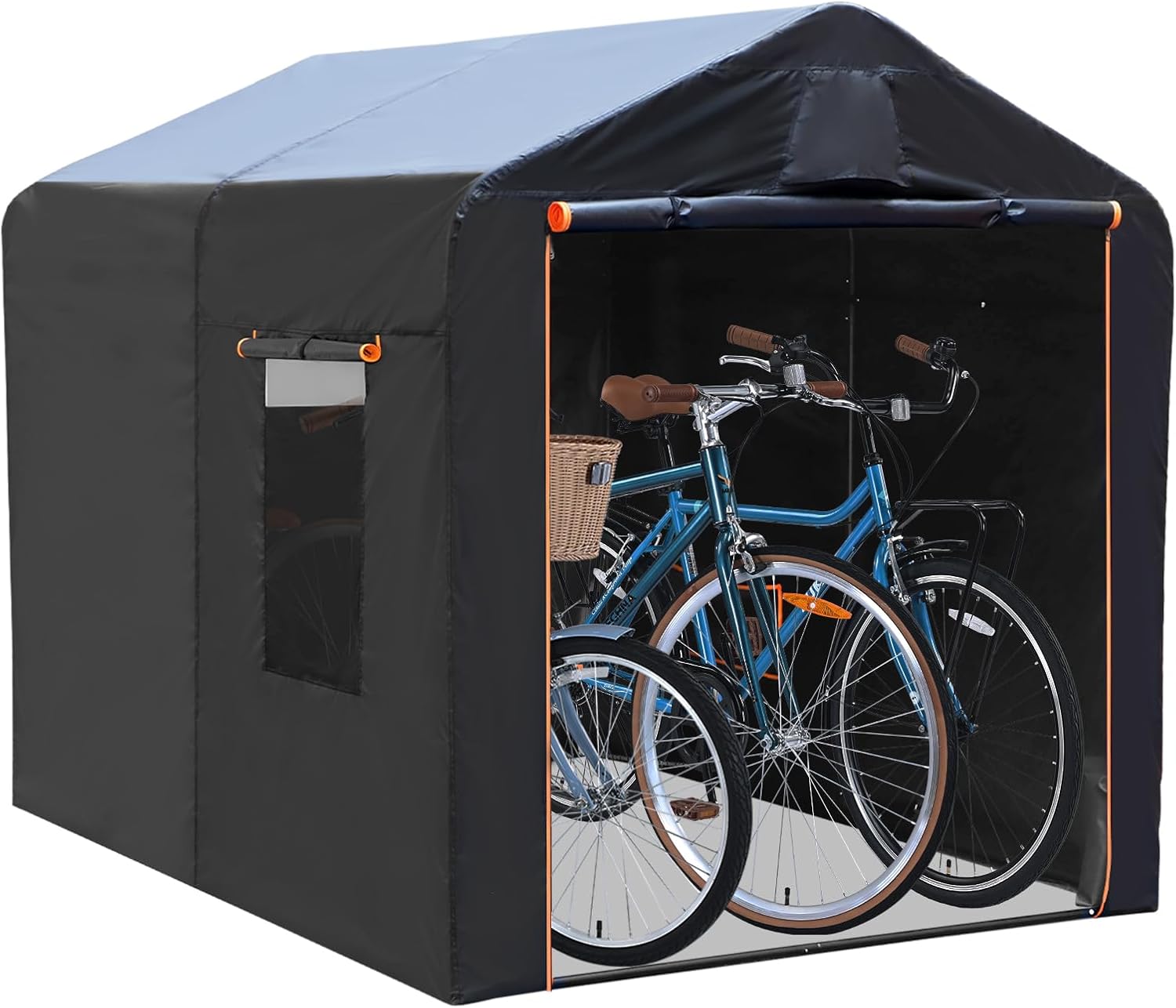 Bike Storage Shed Tent,Outdoor Portable Bicycle Storage with 420D Oxford Fabric PU3000 Waterproof for 2-4 Bikes, Bike Cover Shelter for Motorcycle,Garden Tool etc, Bike Tent/Bike Shed