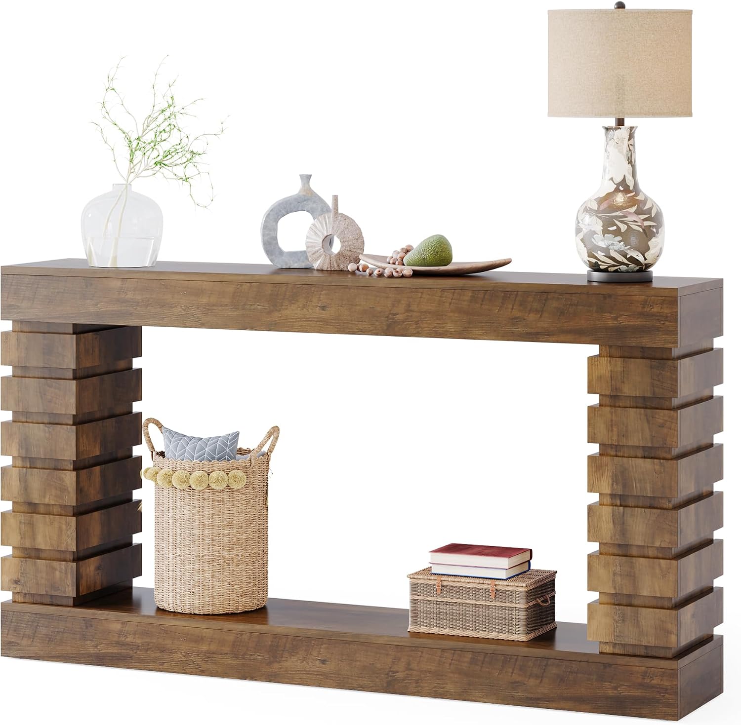 Tribesigns 70.8-Inch Long Console Table, Wood Entryway Table with Storage, Narrow Sofa Table Couch Table for Living Room Entryway Hallway | with Storage, Narrow, Couch Table, for Living Room, Entryway, Hallway