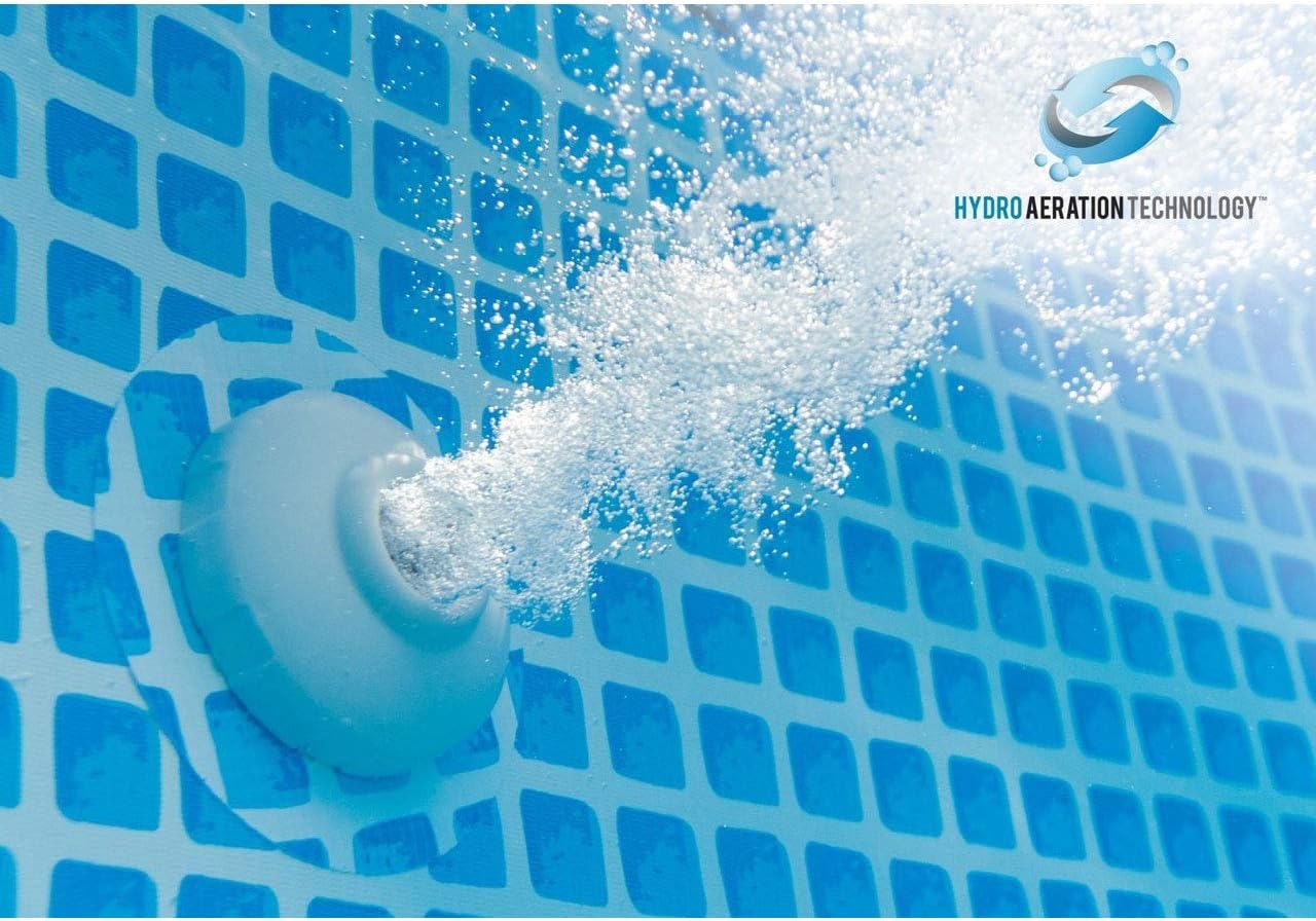 Intex 15ft x 48in Easy Set Outdoor Above Ground Swimming Pool Kit with Ladder, Cover, 1000 GPH GFCI Filter Pump and 6 Replacement Filter Cartridges