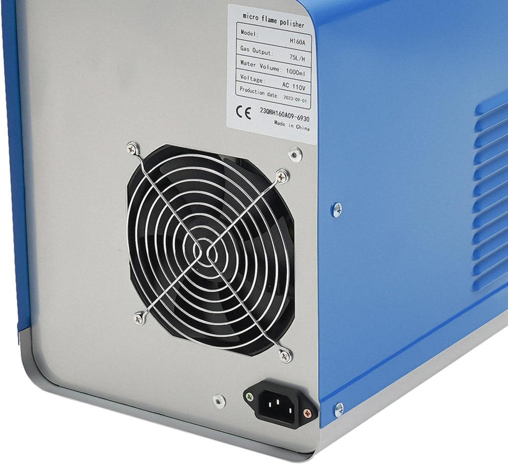 H160 75L/H 300W Oxygen-Hydrogen Welder Acrylic Gas Flame Generator Polishing Machine Electric HHO Portable Water Hydrogen Oxygen Acrylic Electrolytic Polisher Machine for Polishing Acrylic Products