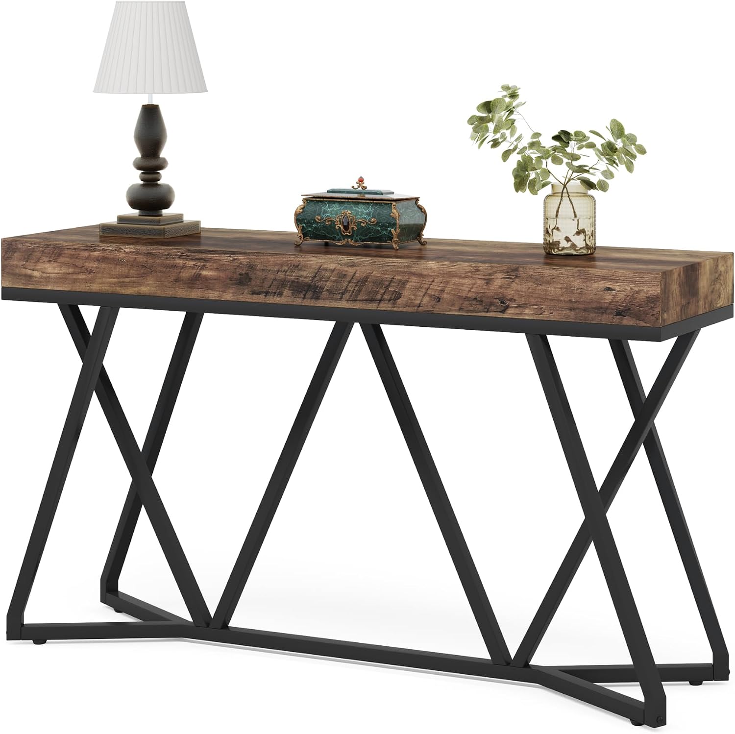 Tribesigns 55-Inch Console Tables for Entryway, Farmhouse Entry Sofa Table Behind Couch for Foyer, Hallway