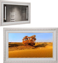 Soulaca 22' Smart Mirror TV for Bathroom, Kitchen & Hotel, LED Display with Ivory Frame, webOS Smart TV with ATSC Tuner Bluetooth WiFi Decorative & Functional