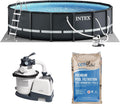 INTEX 26325EH Ultra XTR 16ft x 48in Above Ground Swimming Pool Set with Sand Filter Pump and OptiFlow 50lb Premium Filter Sand