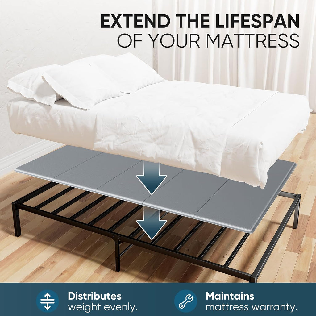 Bunkie Board Full Size 54'x75' Bed Boards for Under Mattress - Heavy Duty Reinforced Wood Support Board with Anti-Sag Design, Fits Metal Frames/Platform Beds/Sleeper Sofas