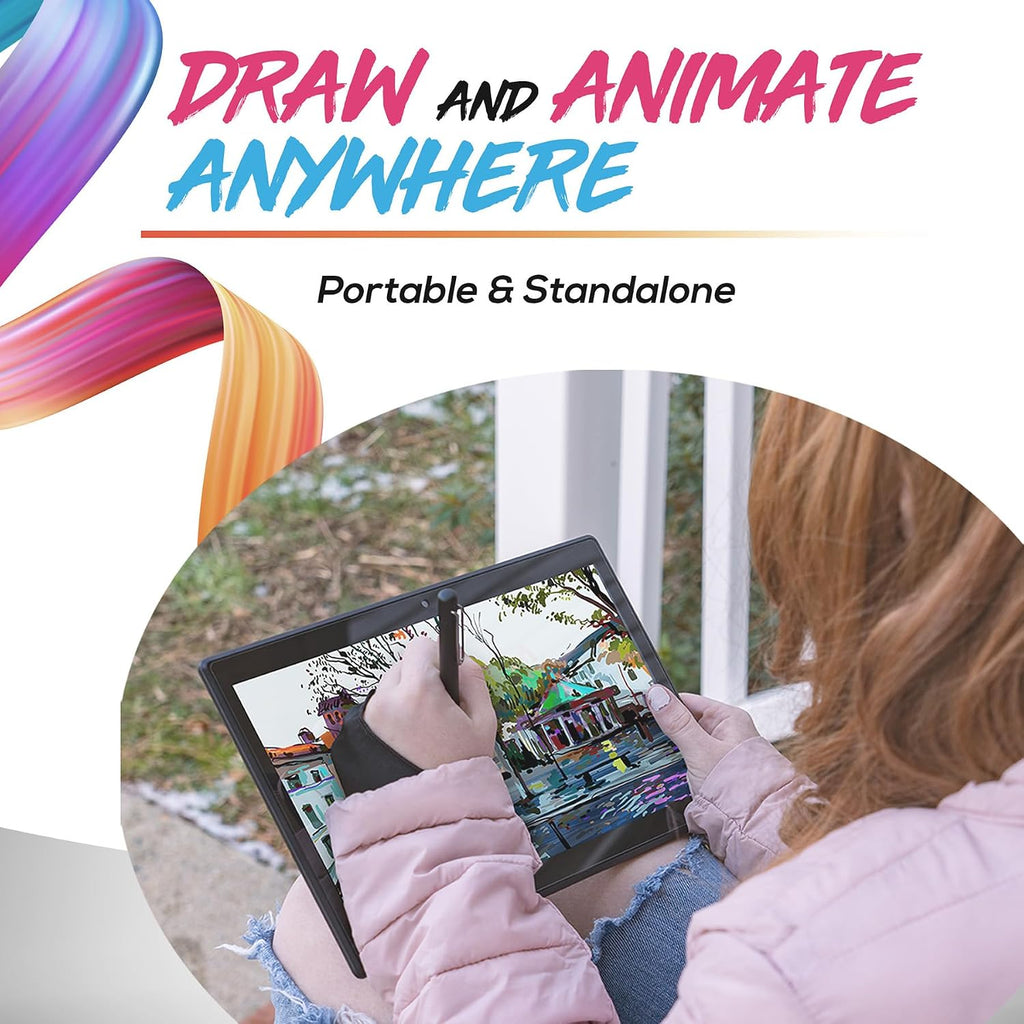 PicassoTab XL Drawing Tablet • No Computer Needed • 11.6' Screen • Drawing Apps • Tutorials • 4 Bonus Items • Stylus Pen • Portable • Standalone • Best Gift for Beginner Digital Graphic Artist • PCXL