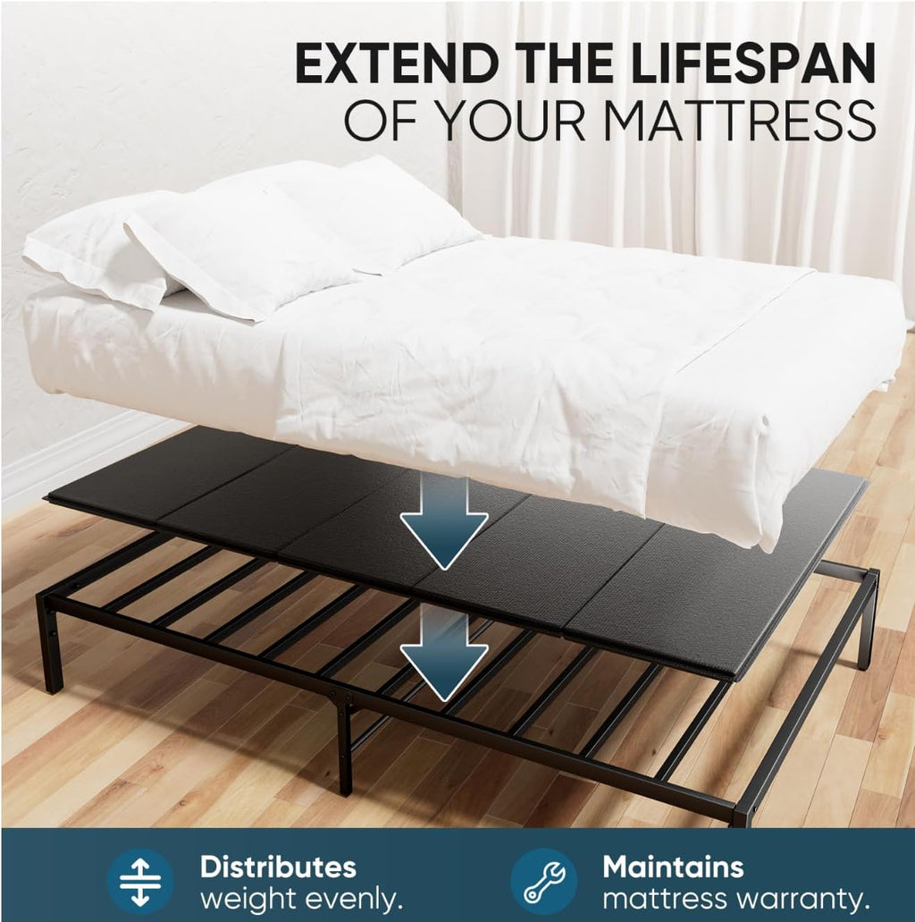 Bunkie Board Full Size 54x75- Heavy Duty Reinforced Wood Bed Boards for Under Mattress, Universal Sleeper Sofa Support Board with Anti-Sag Design for Metal Bed Frame, Platform Beds&Pull Out Couches