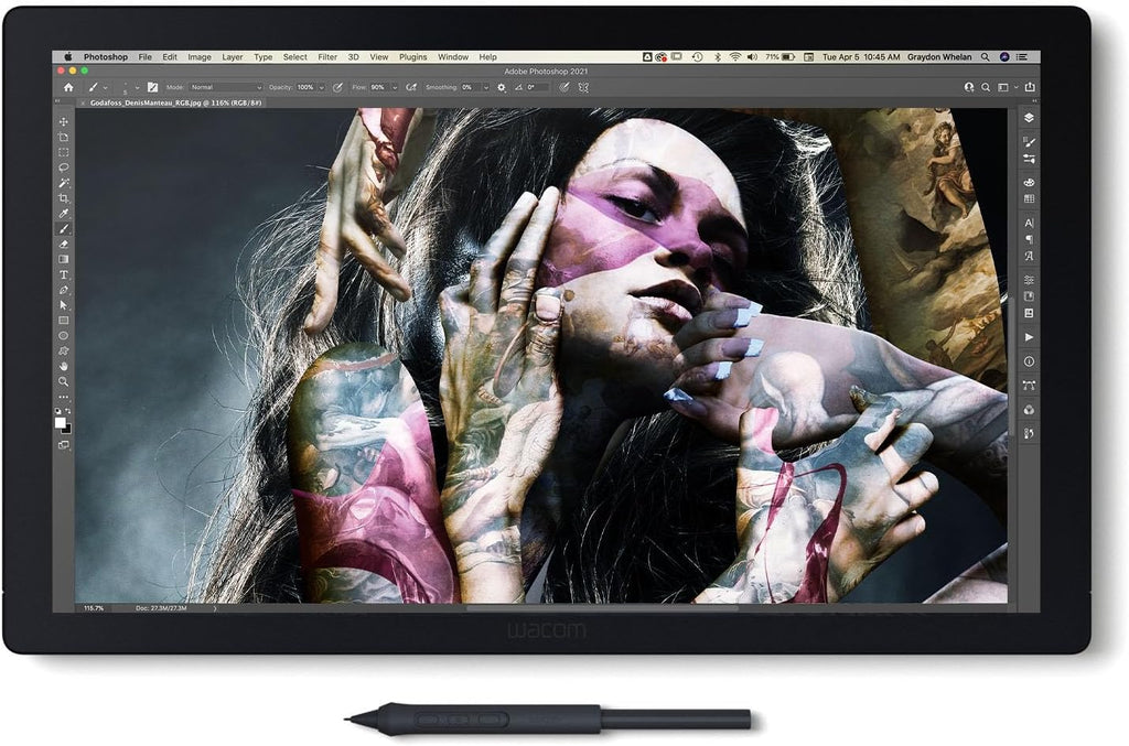 Wacom Cintiq Pro 17 Drawing Tablet with Screen, 17.3' Ultra HD 4K. 10-bit 120Hz Touchscreen Display Graphic Arts Tablet with Pro Pen 3, for Windows PC, Mac, Linux