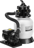 VIVOHOME 2087 GPH Sand Filter Pump for Above Ground Pools up to 4,600 Gallons, 7-Way Valve with 22 lb Sand Capacity, Heavy-Duty Rust-Resistant Housing