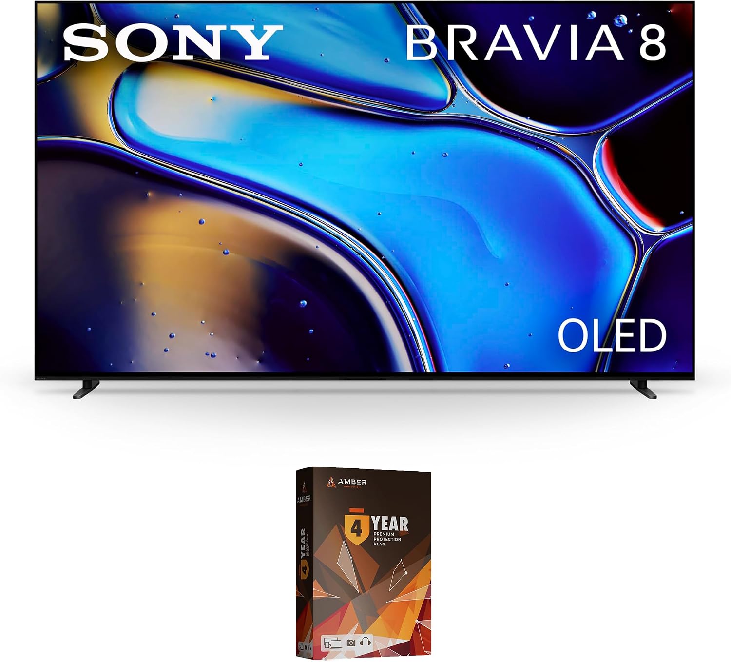 Sony K65XR80 65 Inch IMAX Enhanced Bravia OLED 4K HDR Google TV with 4 Year Amber Protection Plan (2024)