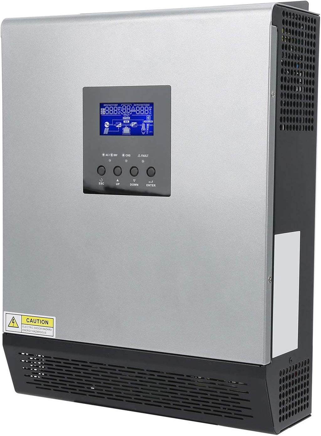 Solar Inverter 3KVA 2400W Pure Sine Inverter with 50A Solar Controller for Home, Off-Grid and Remote Areas, Support Utility/Generator/Solar
