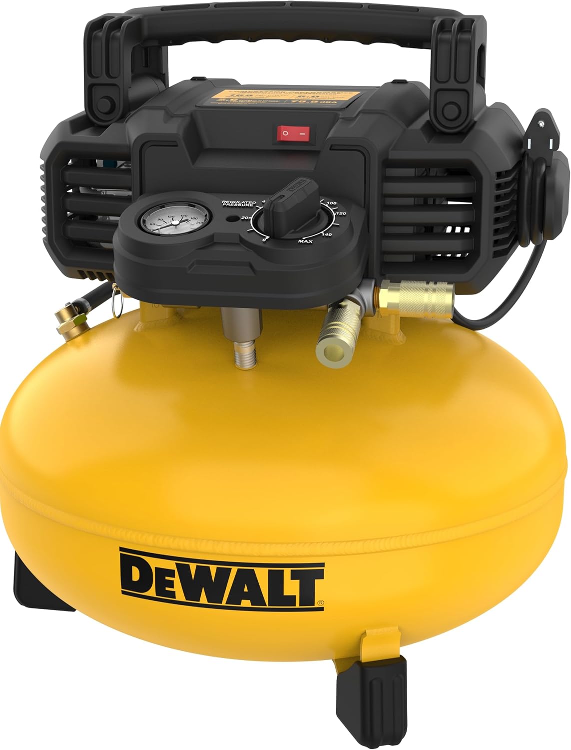 DEWALT Pancake Air Compressor with 165 Max PSI and 2.6 CFM @ 90 PSI and 18 Gauge Brad Nailer Combo Kit