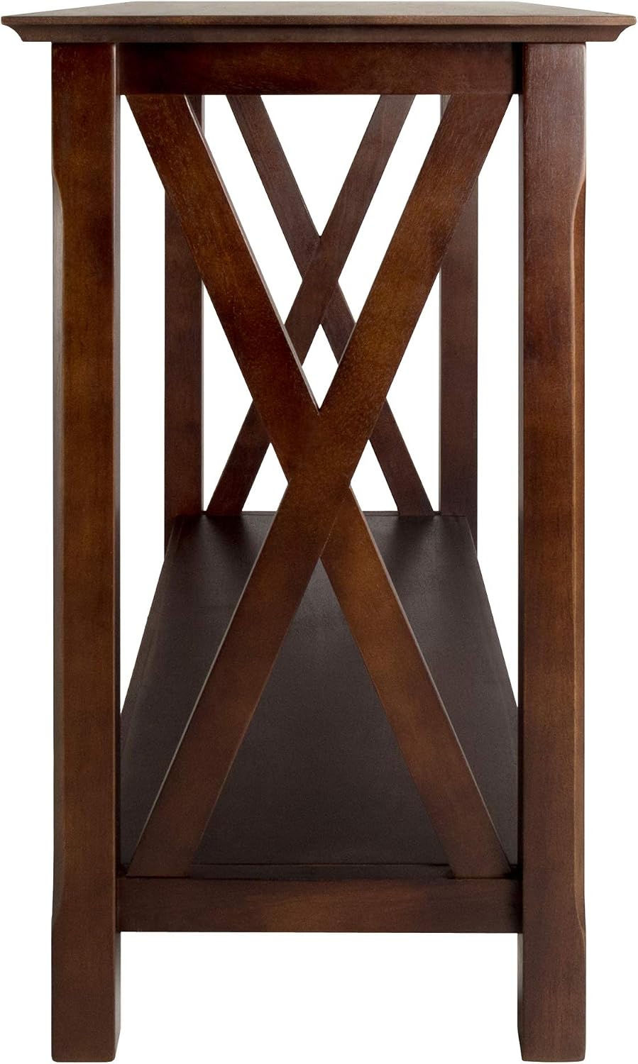 Winsome Xola Console Table with Shelf in Cappuccino, Thin Entryway Table for Hallway, Living Room, Elegant Furniture for Any Home Decor