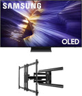 Samsung QN83S90FAEXZA 83 Inch 4K OLED Smart TV with a Kanto PMX700 Pro Series Full Motion Dual Stud Mount (2025)