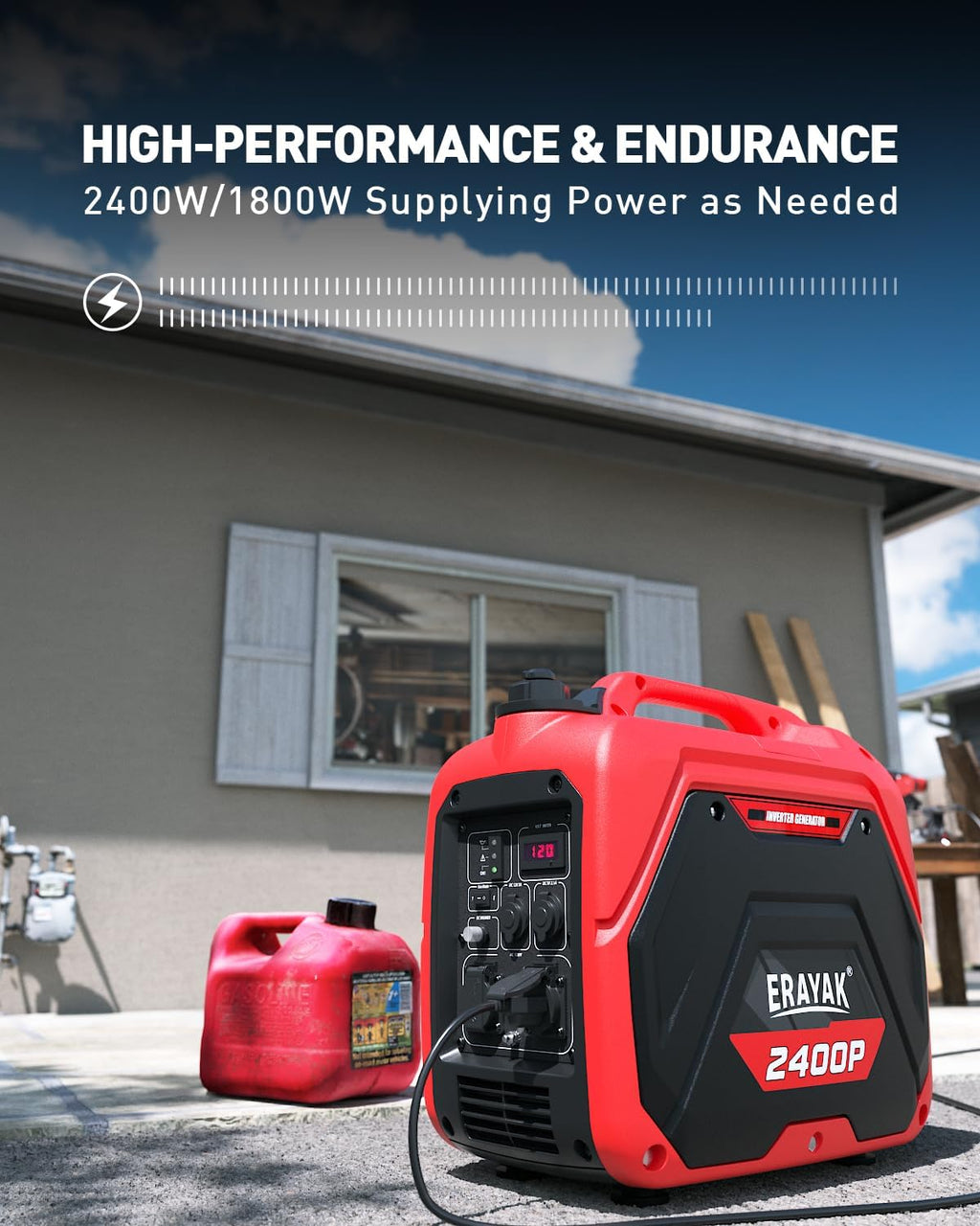 Erayak 2400P Portable Generator + Outdoor Mobility Kit