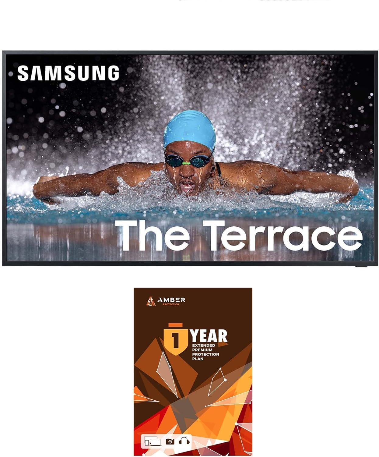Samsung QN75LST7DAFXZA 75 Inch The Terrace Neo QLED Partial Sun TV with 1 Year Amber Protection Extension Plan (2024)