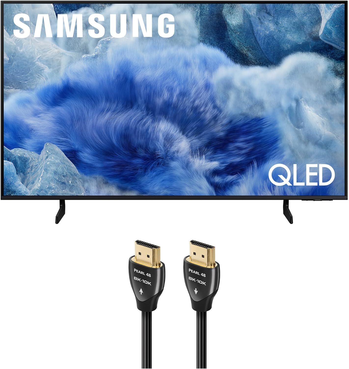 Samsung QN50Q8FAAFXZA 50 Inch Class QLED Q8F 4K Vision AI Smart TV with an AudioQuest Pearl 1.5M 48G 8K-10K HDMI Digital Cable (2025)