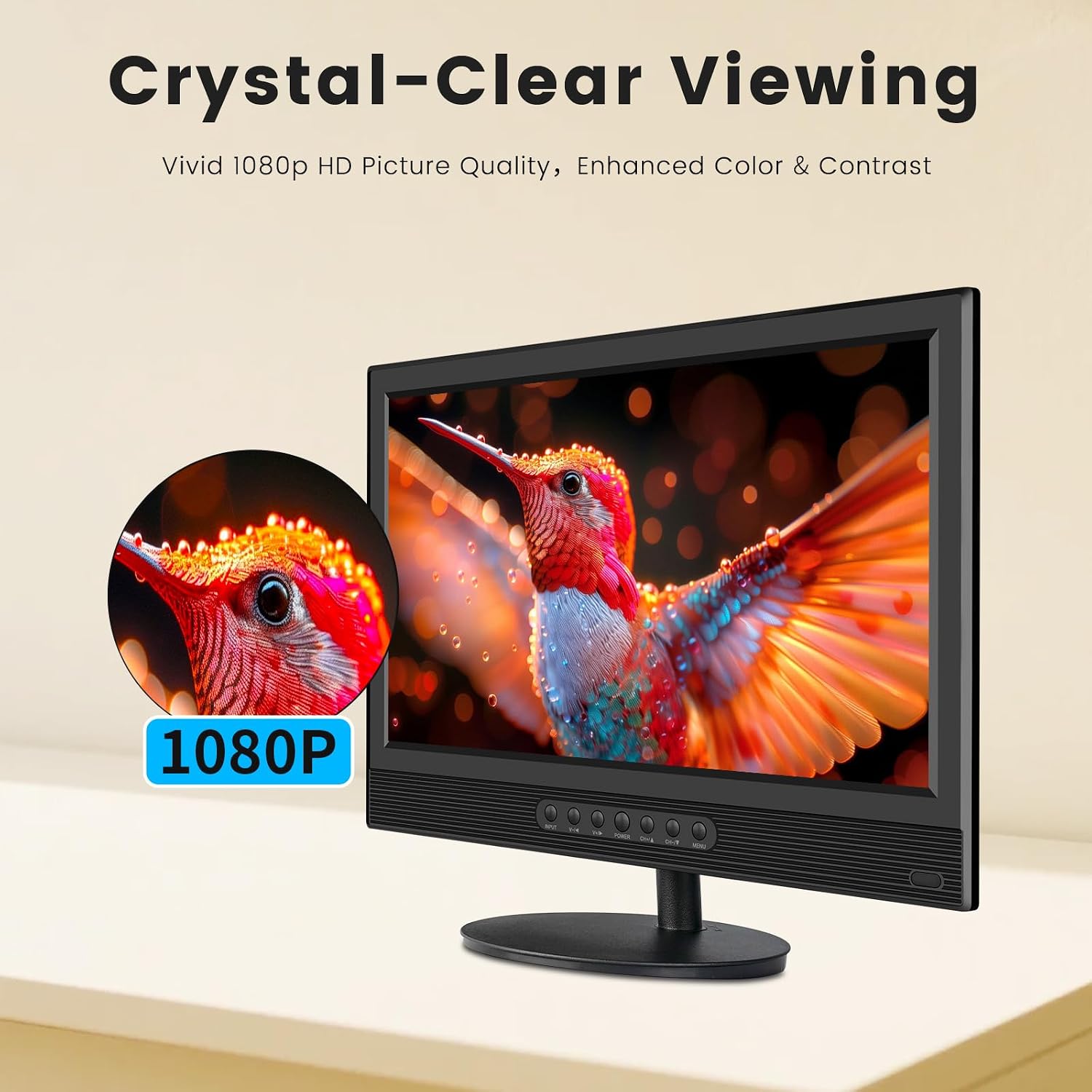 Jexiop 20inch Smart TV,Full HD 1080p LED Flat Screen with ATSC TV,with Built-in HDMI USB Suitable for Kitchen Kid's Room Basement or RV Camper