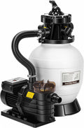 VIVOHOME Upgraded 2087 GPH Sand Filter Pump w/Timer, Fits in/Above Ground Pool Up to 10,000 Gallons, 7-Way Valve with 28.7-Pound Sand Capacity