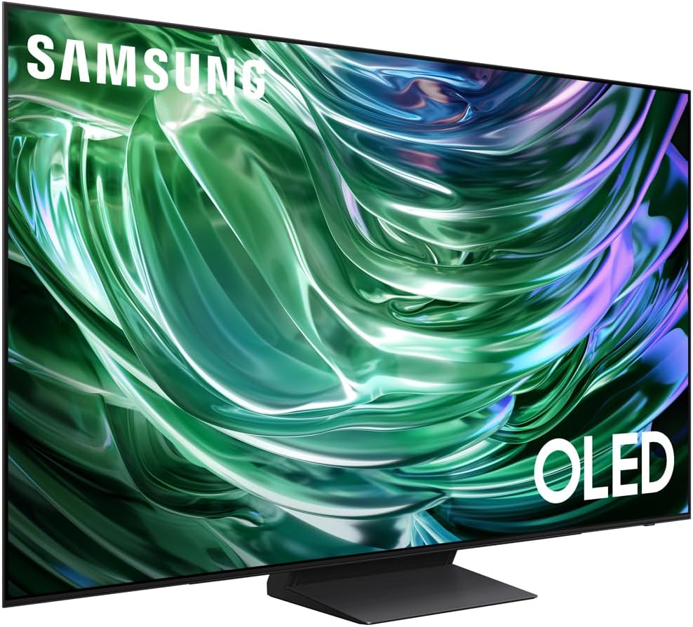 Samsung QN65S90DAFXZA 65 Inch OLED 4K Smart TV 2024 Bundle with Tech Smart USA Premiere Movies Streaming 2020 Digital Download Card for PC and 1 YR CPS Enhanced Protection Pack