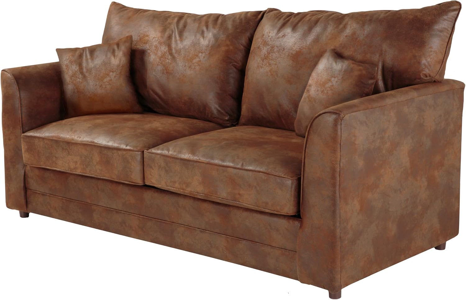 American Furniture Classics 77' Microfiber Palomino Sleeper Sofa in Brown