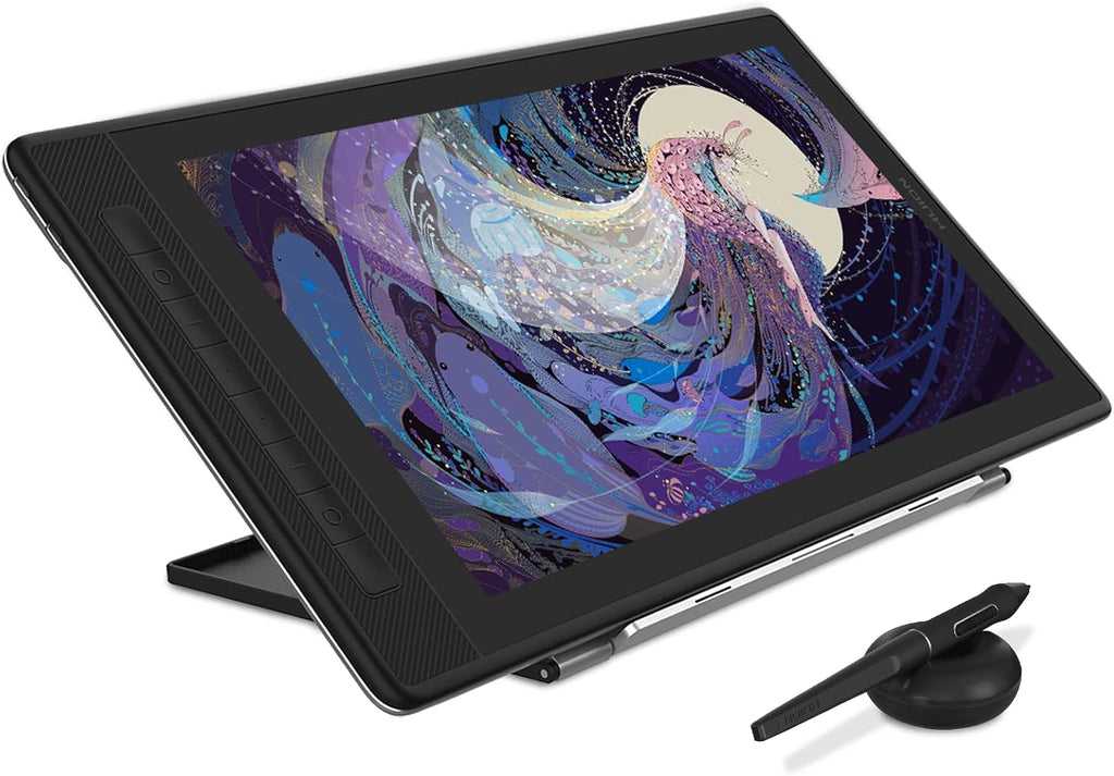 HUION KAMVAS Pro 16 2.5K QHD Drawing Tablet with Screen QLED Full-Laminated Graphics Tablet with Battery-Free Pen, 15.6inch Digital Art Tablet Compatible with Mac, PC, Android & Linux (Renewed)