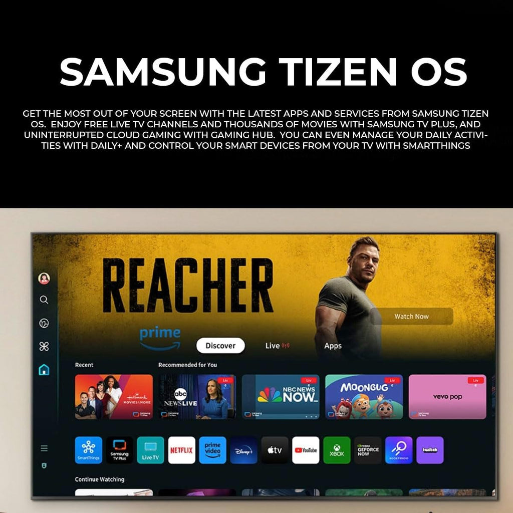 SAMSUNG 55-Inch Class Q60DB QLED 4K (2024) Dual LED Smart Tizen TV AirSlim, Motion Xcelerator, Gaming Hub, Film Mode, Alexa Built-in QN55Q60DBFXZA (Renewed)