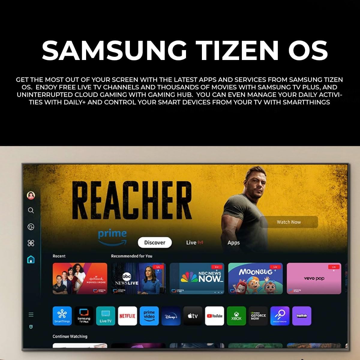 SAMSUNG 55-Inch Class Q60DB QLED 4K (2024) Dual LED Smart Tizen TV AirSlim, Motion Xcelerator, Gaming Hub, Film Mode, Alexa Built-in QN55Q60DBFXZA (Renewed)