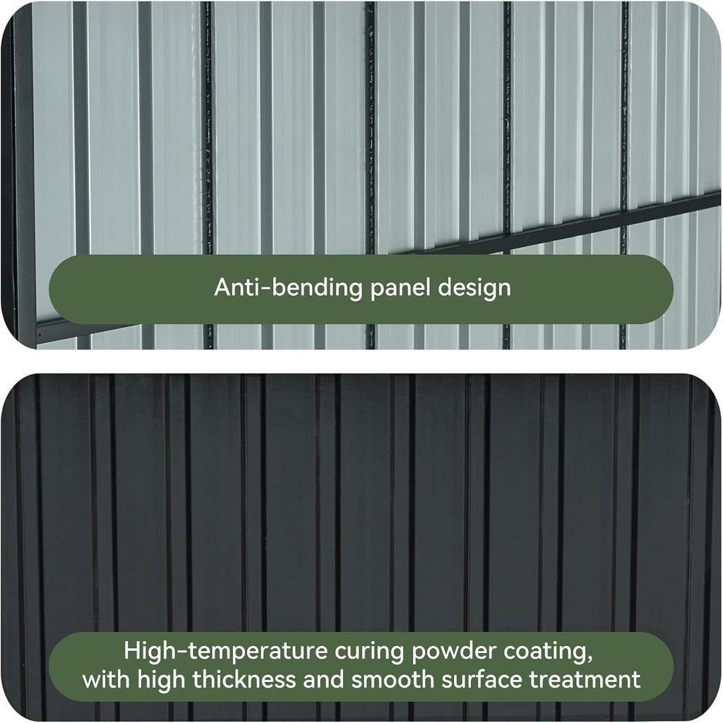Aoxun 6x6FT Outdoor Shed Grill Shed - Grill Gazebo for BBQ, Outdoor Gazebo for Pets Pergolas and Gazebos Clearance, Metal Awnings for Patio and Decks