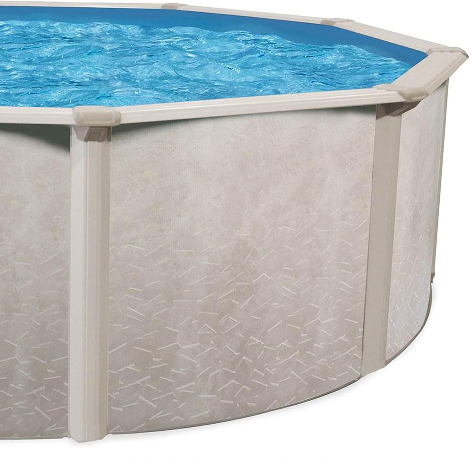 Aquarian Phoenix 18-Foot x 52-Inch Round Above Ground Swimming Pool – Easy to Assemble Backyard Family Water Recreation with Steel Frame & Metal Wall