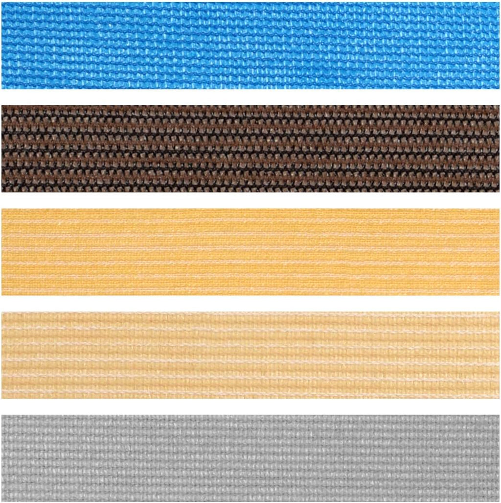Eden's Decor Straight Flat Edge Sun Shade Sail with Grommets, Pergola Shade Cover Outdoo Sun Shade, Patio Shade, Deck Shade(Brown, 8' X 13')