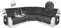 HDCAXKJ 100% Waterproof Reclining Sectional Couch Covers L Shape Recliner Sofa Cover Washable Quilted Soft Pet Dog Corner Recliner Slipcovers with Pockets (5 Seat and 1 Middle Console, Charcoal Gray)