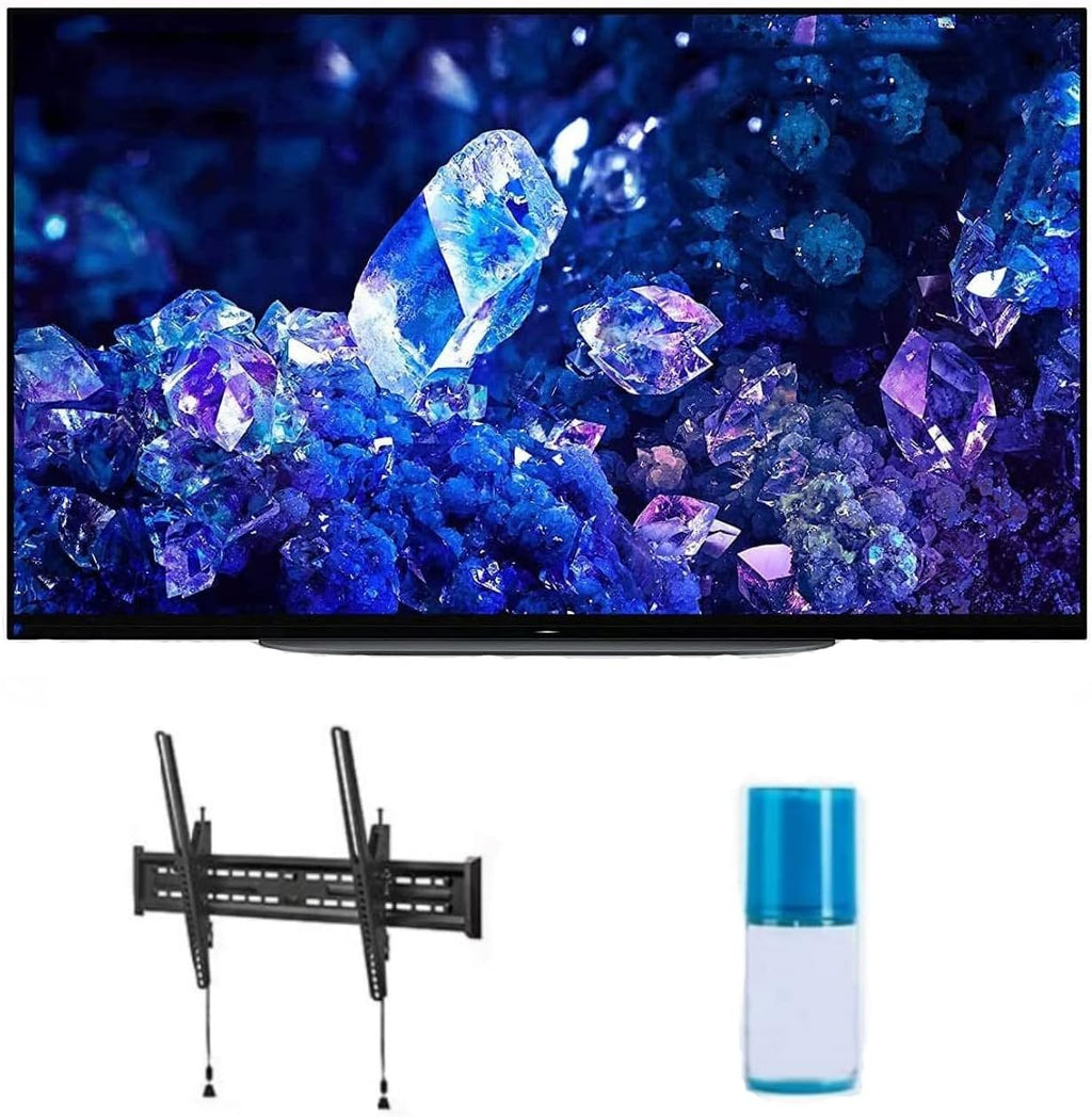 Sony XR48A90K 48' 4K Bravia XR OLED High Definition Resolution Smart TV with a Walts TV Large/Extra Large Tilt Mount for 43'-90' TV's and Walts Screen Cleaner Kit (2022)