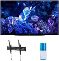 Sony XR48A90K 48' 4K Bravia XR OLED High Definition Resolution Smart TV with a Walts TV Large/Extra Large Tilt Mount for 43'-90' TV's and Walts Screen Cleaner Kit (2022)