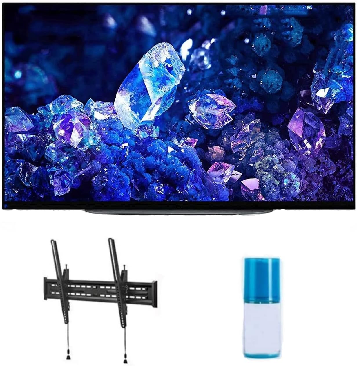 Sony XR48A90K 48' 4K Bravia XR OLED High Definition Resolution Smart TV with a Walts TV Large/Extra Large Tilt Mount for 43'-90' TV's and Walts Screen Cleaner Kit (2022)