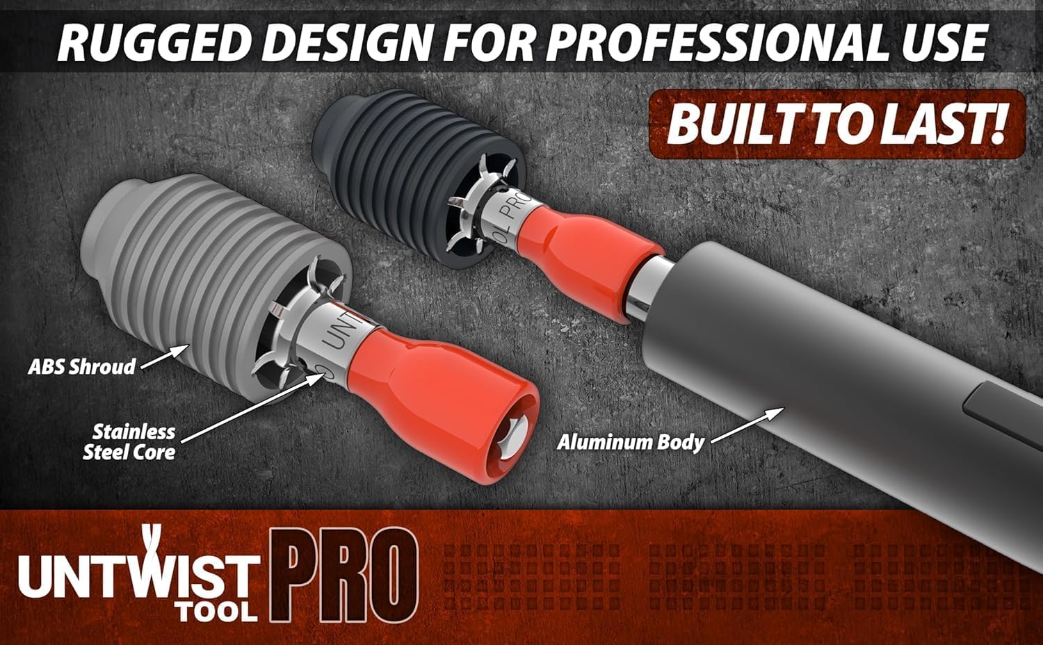 Untwist Tool PRO-COMBO Quickly Separates CAT5e, CAT6, CAT6A, & CAT7 (USB-C)