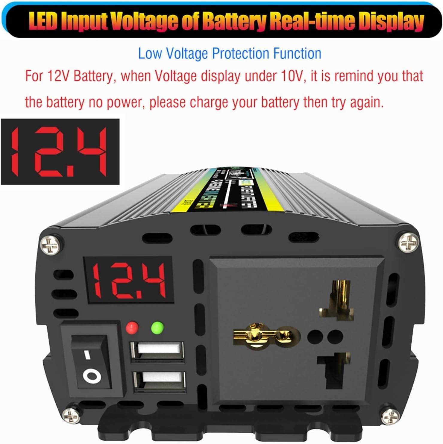 3000W/4000W 12V to 110V/220V Complete Inverter Solar Panel Kit 50A Controller + 50W12V Solar Panel Solar System Kit Home Grid System Solar Generator(800W,12V-220V)
