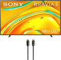 Sony K98XR50 98 Inch Bravia Mini LED 4K HDR TV with an Austere 7S-8KHD2-2.5M VII Series 2.5m Premium Braided 8K HDMI Cable (2025)