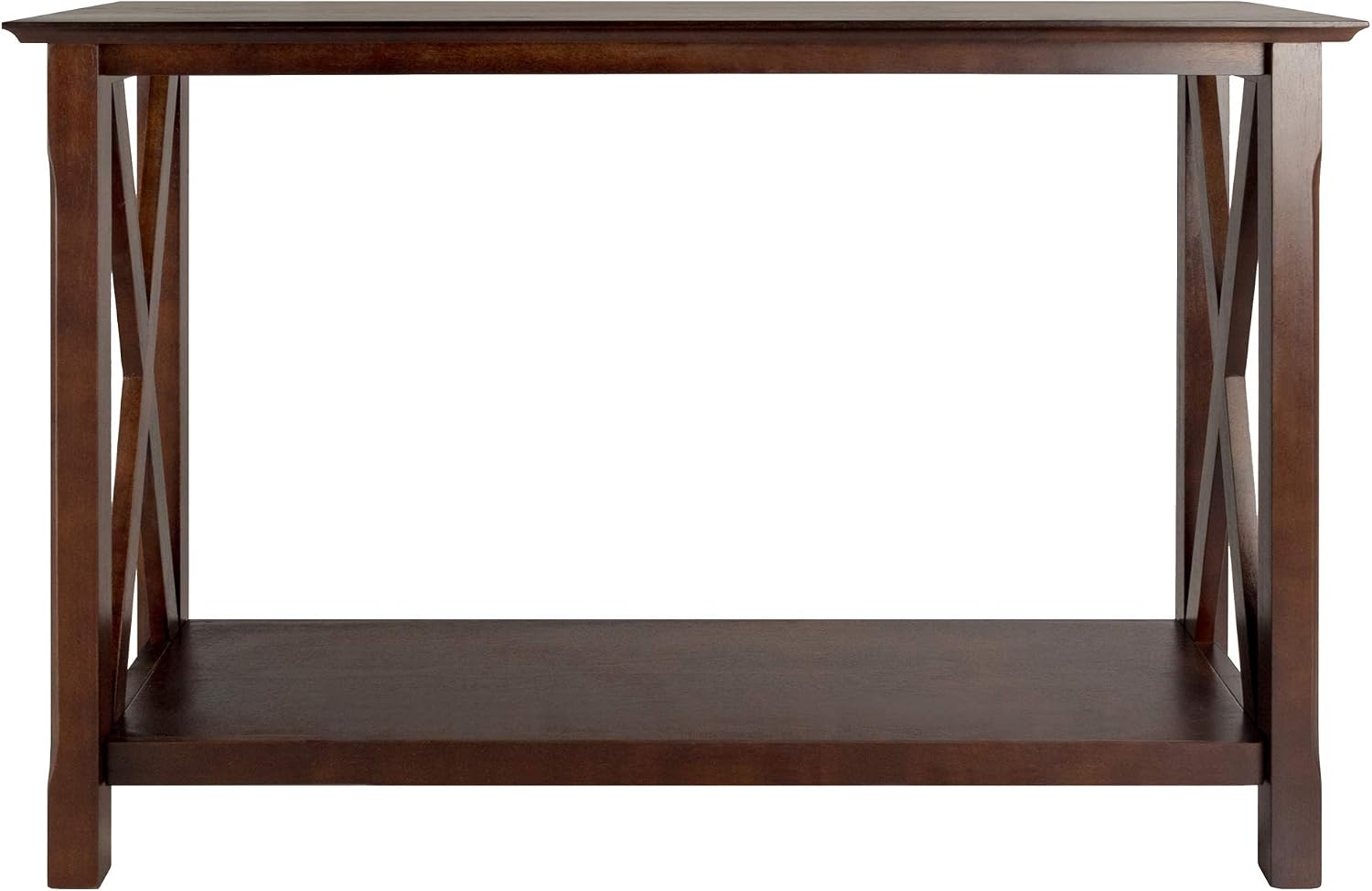 Winsome Xola Console Table with Shelf in Cappuccino, Thin Entryway Table for Hallway, Living Room, Elegant Furniture for Any Home Decor